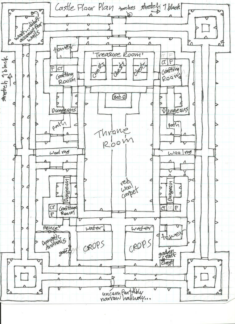 Minecraft Blueprints - Higuchi Castle Floor Map by ...