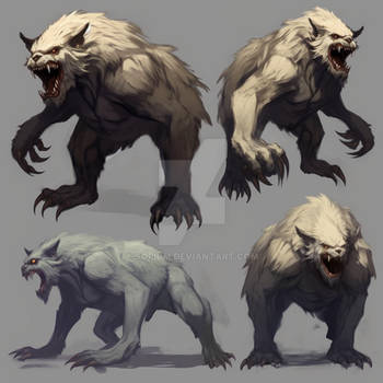 Werewolf Wip by Wolfhooligans on DeviantArt