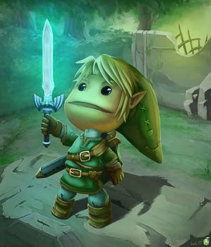 Sackboy Link [LittleBigPlanet X Zelda TP]