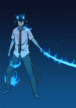 Ao No Exorcist (Blue Exorcist) - Rin okumura