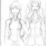 Sketch Korra and Asami