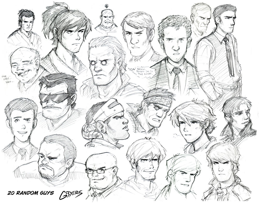 Pict Random Men 20 Random Guys by HighKiStudios on DeviantArt