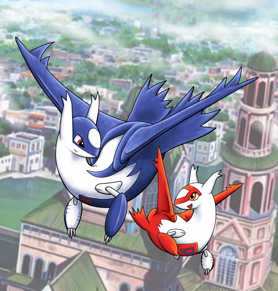 Latios and Latias: Whimsical Flight