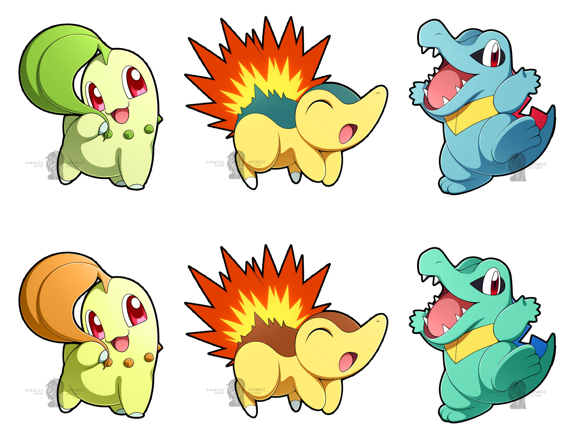 Johto Starters By IRYANiC On DeviantArt johto-starters-by-iryanic-on-deviantart