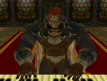 Ganondorf playing his organ