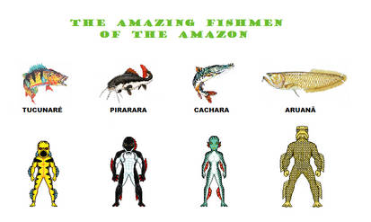 Amazing fishmen of the Amazon