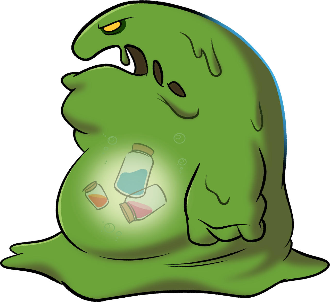 A Ghastly Mess - Potion Slime by FranBianchi on DeviantArt