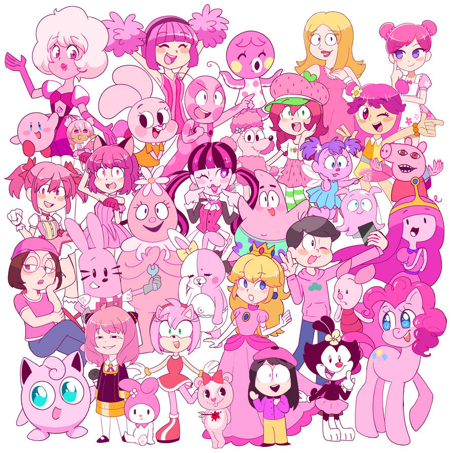 Pink Characters director s Cut By AnnaZeee On DeviantArt pink-characters-director-s-cut-by-annazeee-on-deviantart
