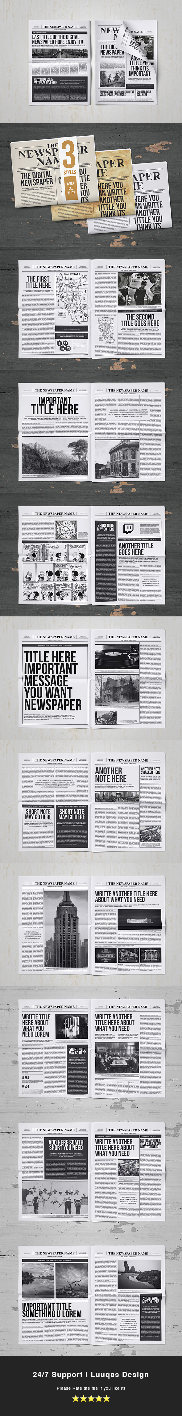 Classy Newspaper Indesign Template by luuqas on DeviantArt