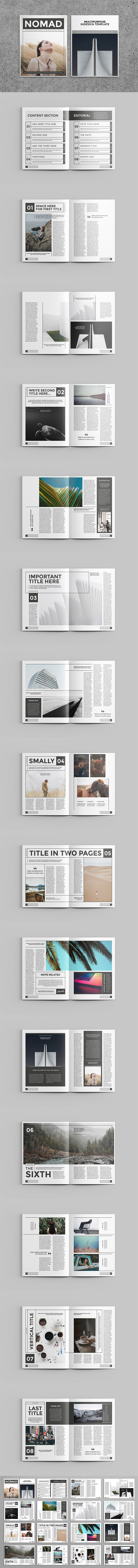 Nomad Magazine Template