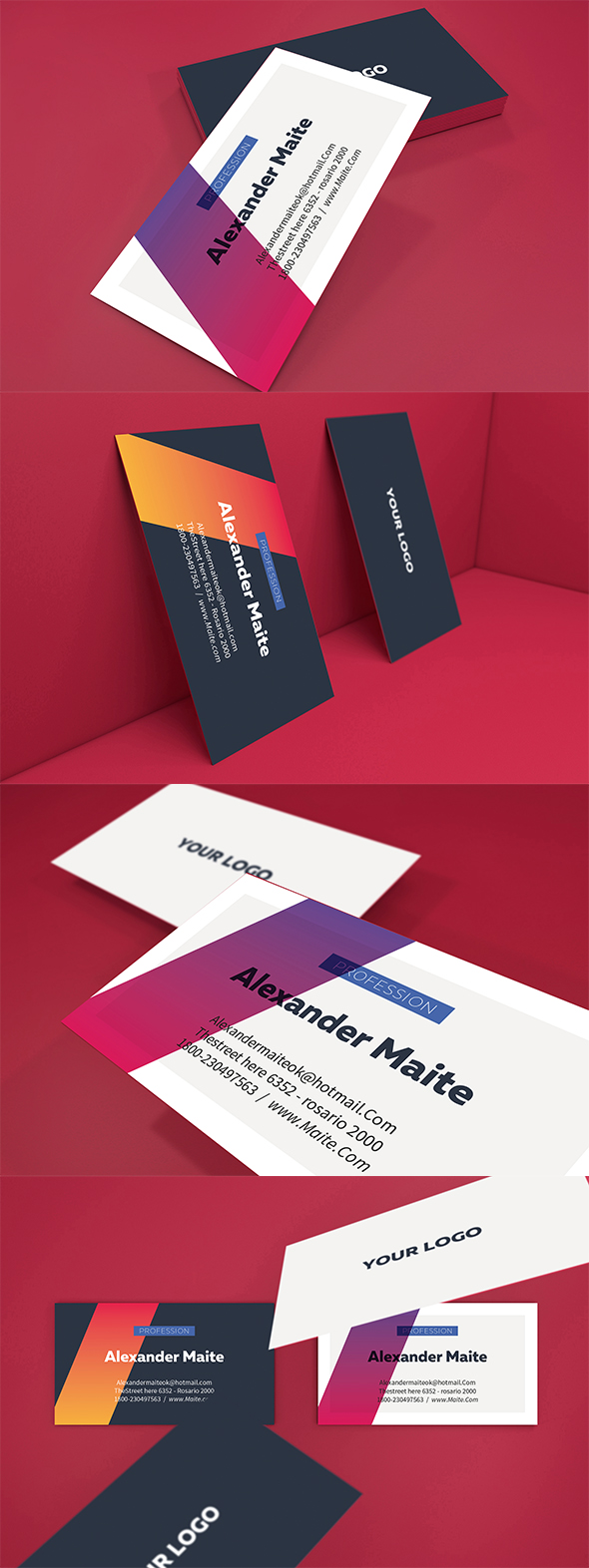 Gradient Business Card Template