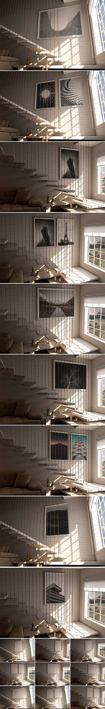 Indoor House Photorealistic MockUps