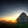 Hut in the fog