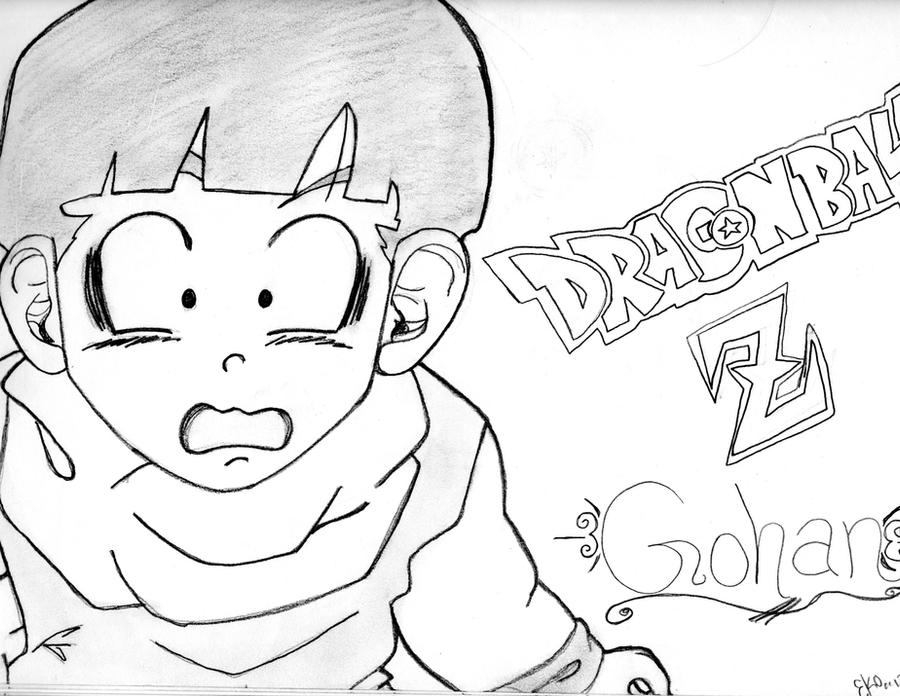 Gohan Writing Gohan by Klondikehobbycrafts on DeviantArt