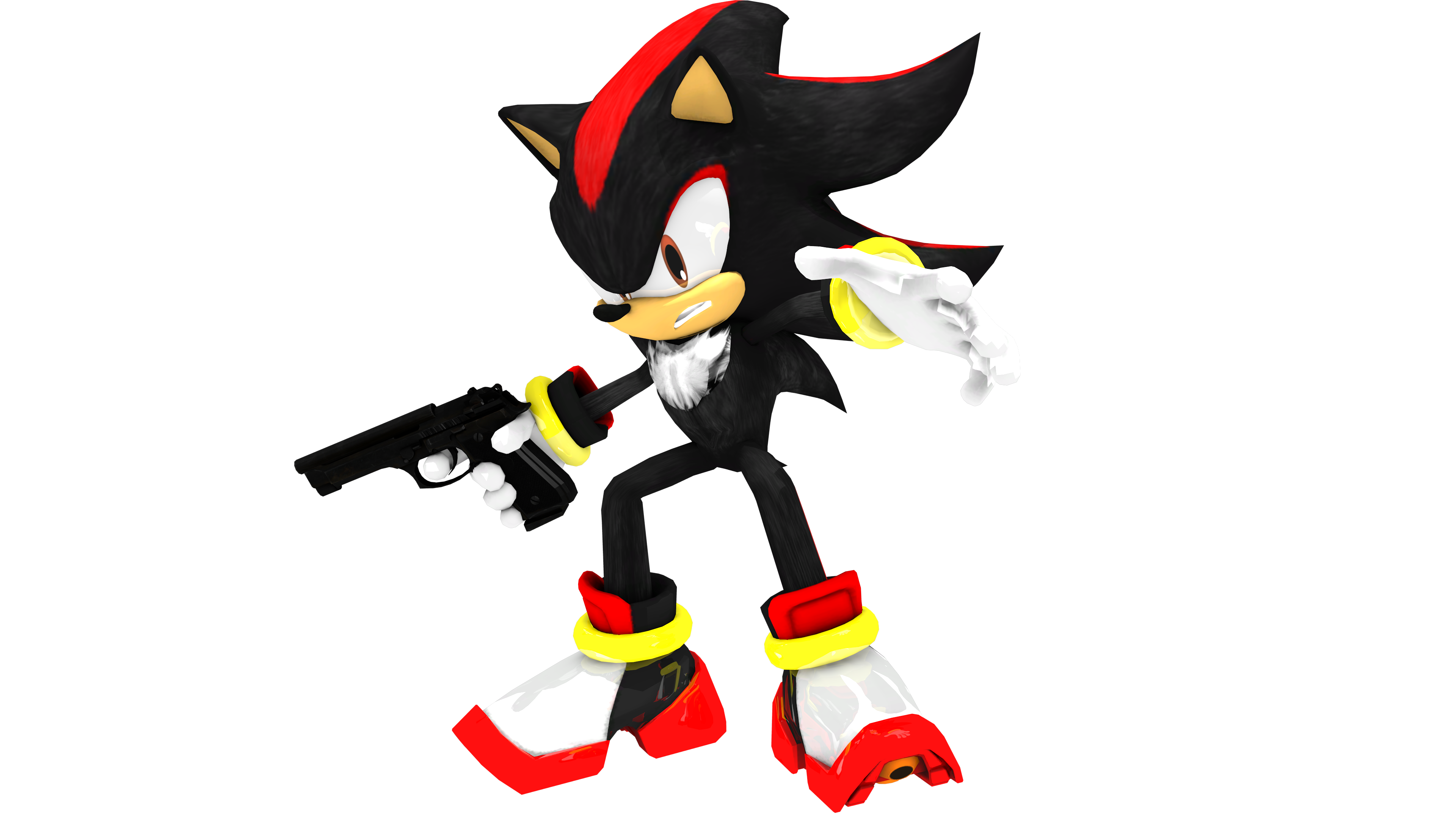 shadow with gun by eggmanteen on DeviantArt