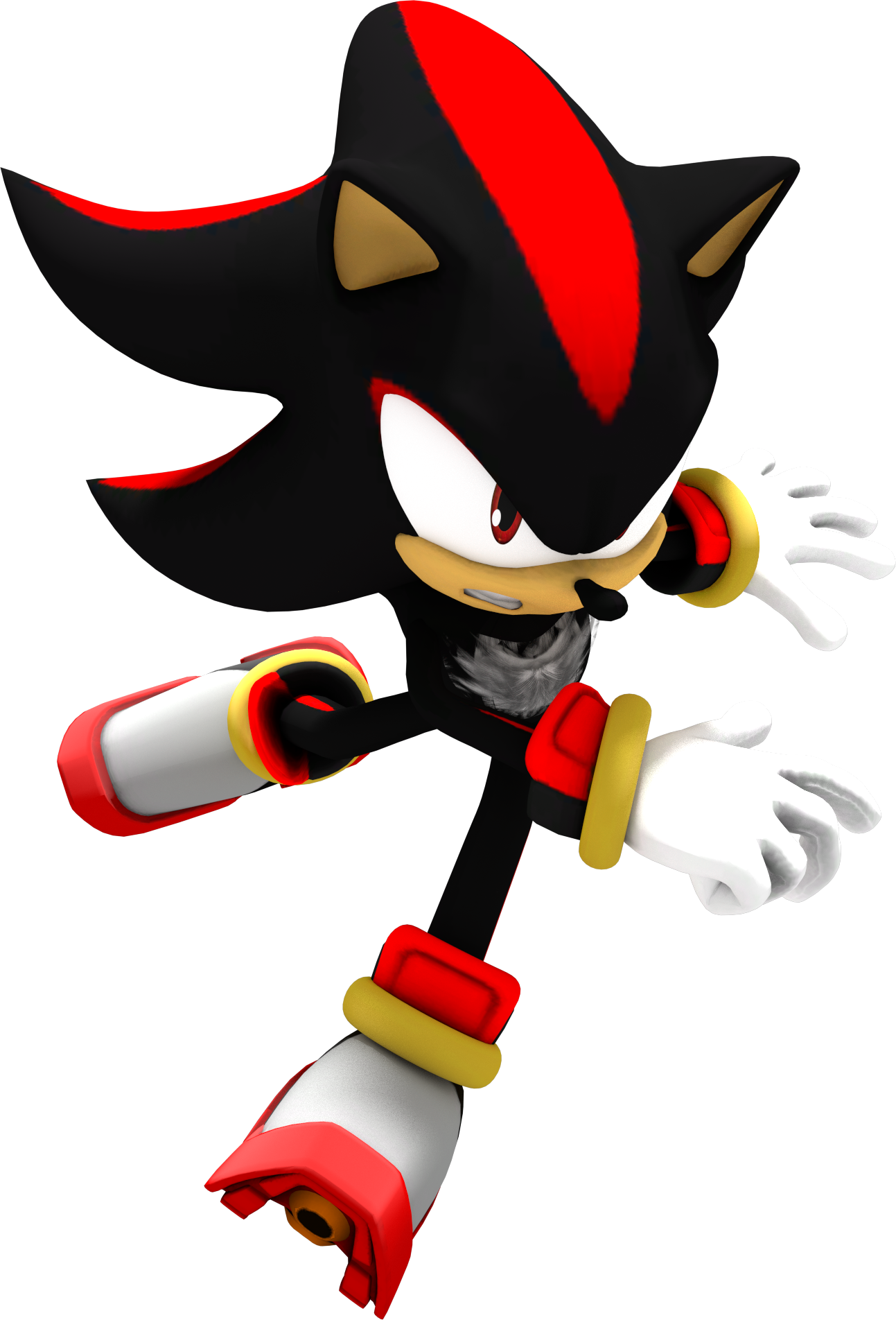 Shadow The Hedgehog Running Fast
