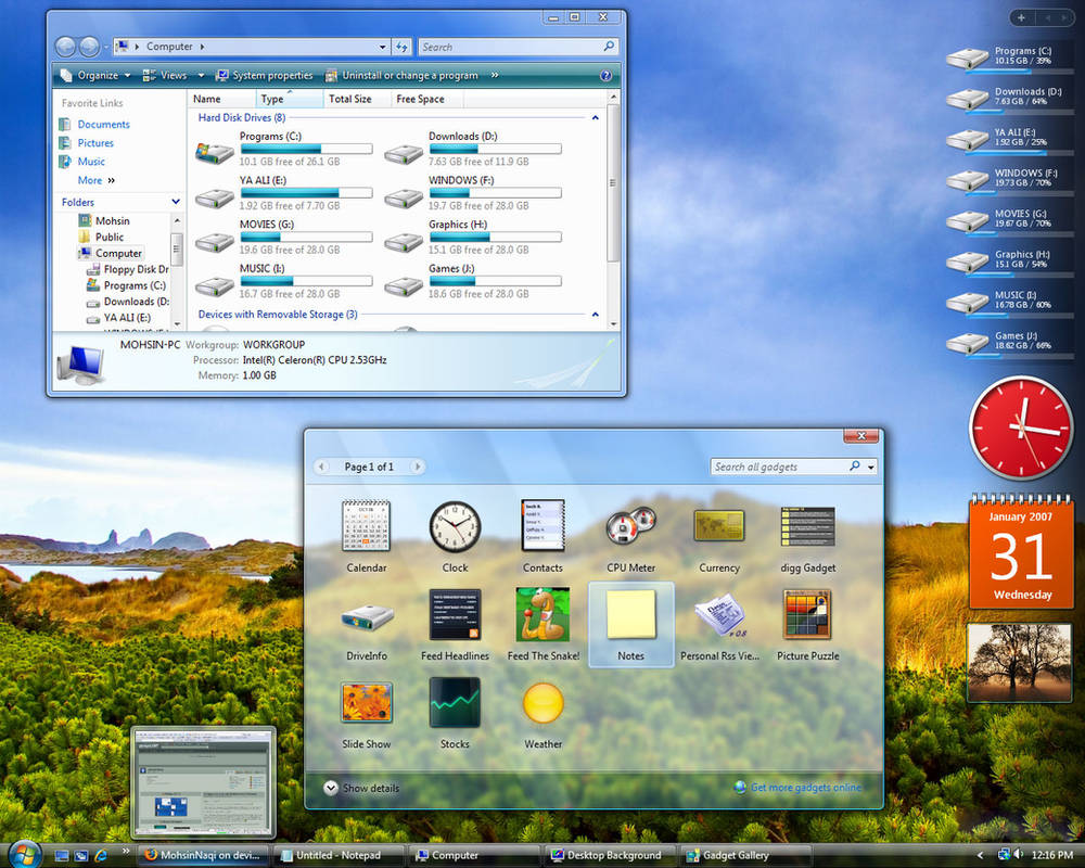 My Vista desktop