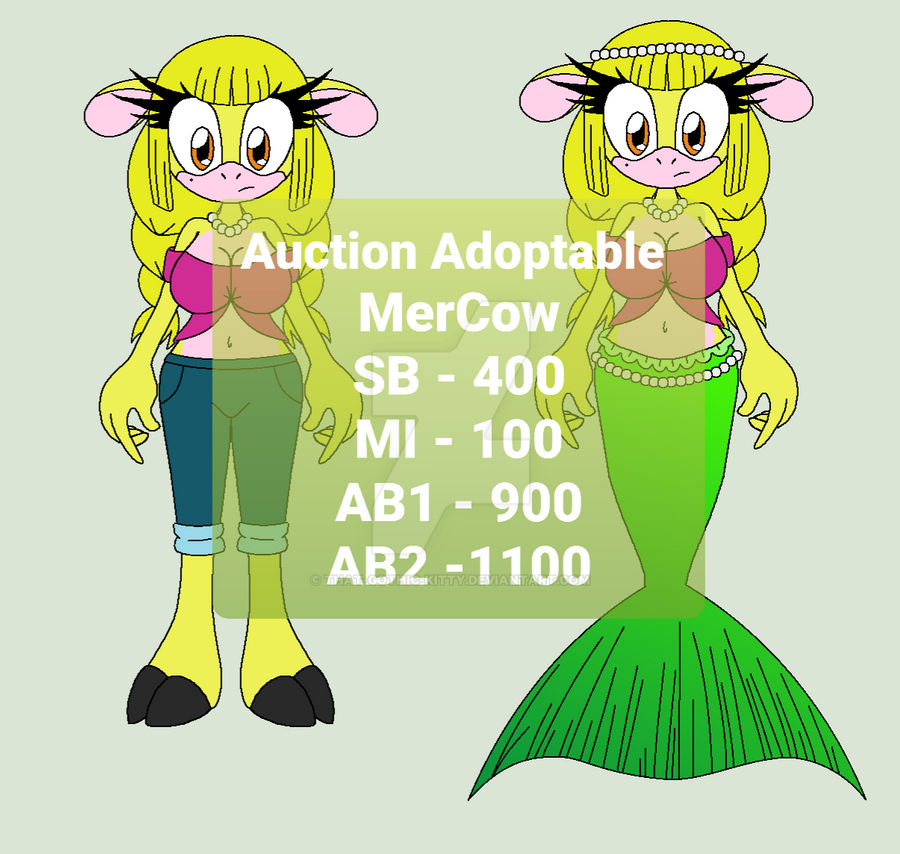Auction Adopt|Mobian Cow or MerCow|CLOSED by That-Gothic-Kitty on ...