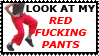 RED FUCKING PANTS Stamp