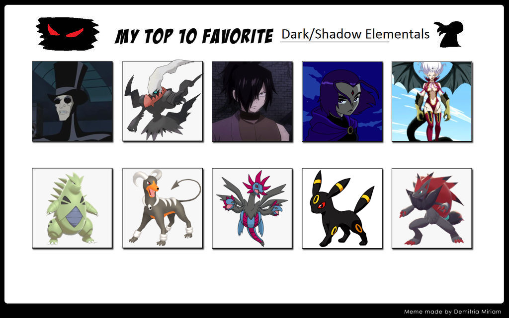 Small Shadow Elemental Top 10 Favorite Dark/Shadow Elementals by IceNinja7-2 on DeviantArt