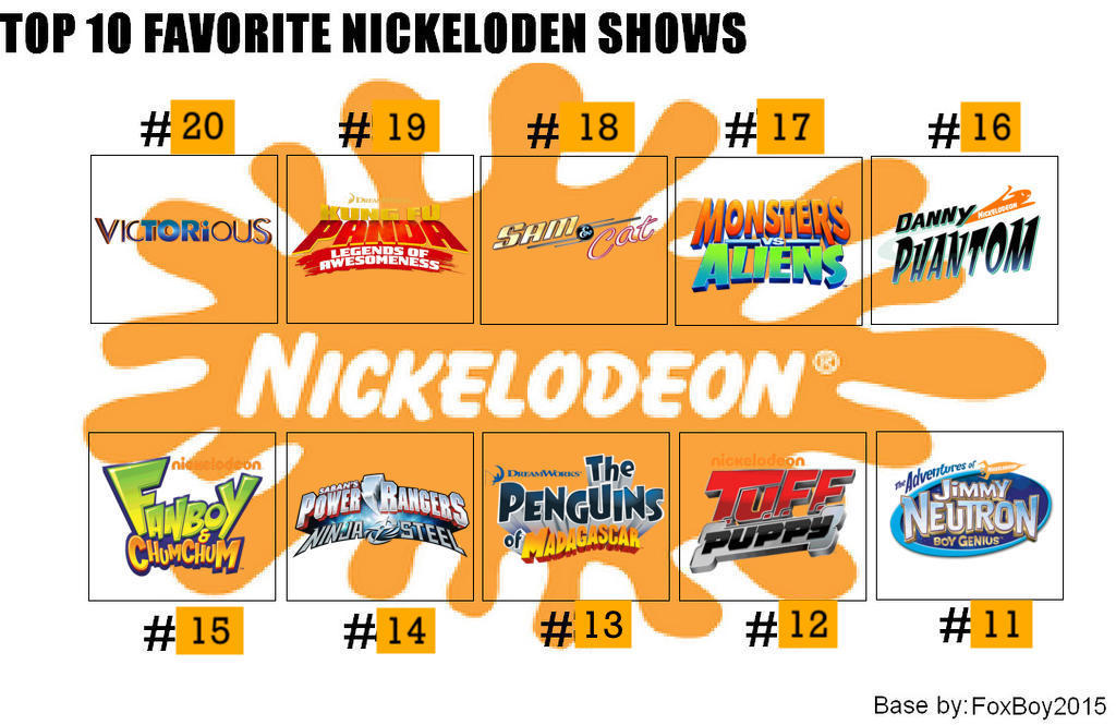 Top 10 Favorite Nickelodeon Shows Part 2 By Iceninja7 2 On Deviantart