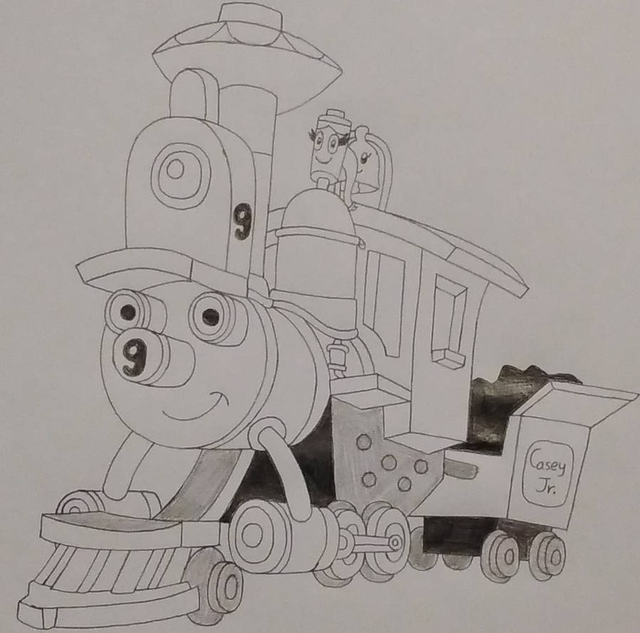Casey Jr Draw Casey Jr. Sketch (Request Art) by 99f5 on DeviantArt