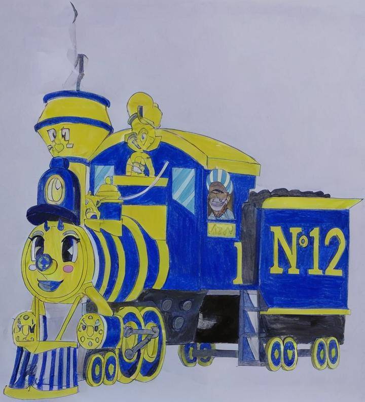 Susan the Steam Train (Watercolor AI Art) by 99f5 on DeviantArt