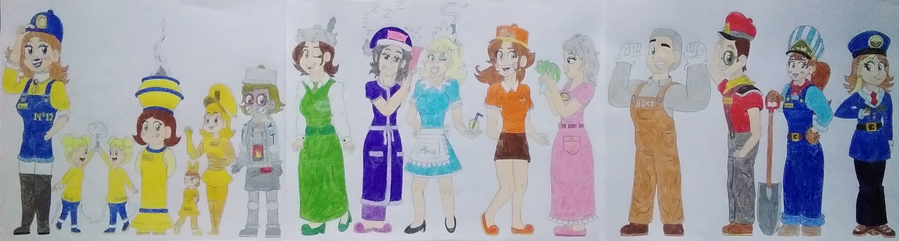 My Train Characters Humanized (Color Redesign) by 99f5 on DeviantArt