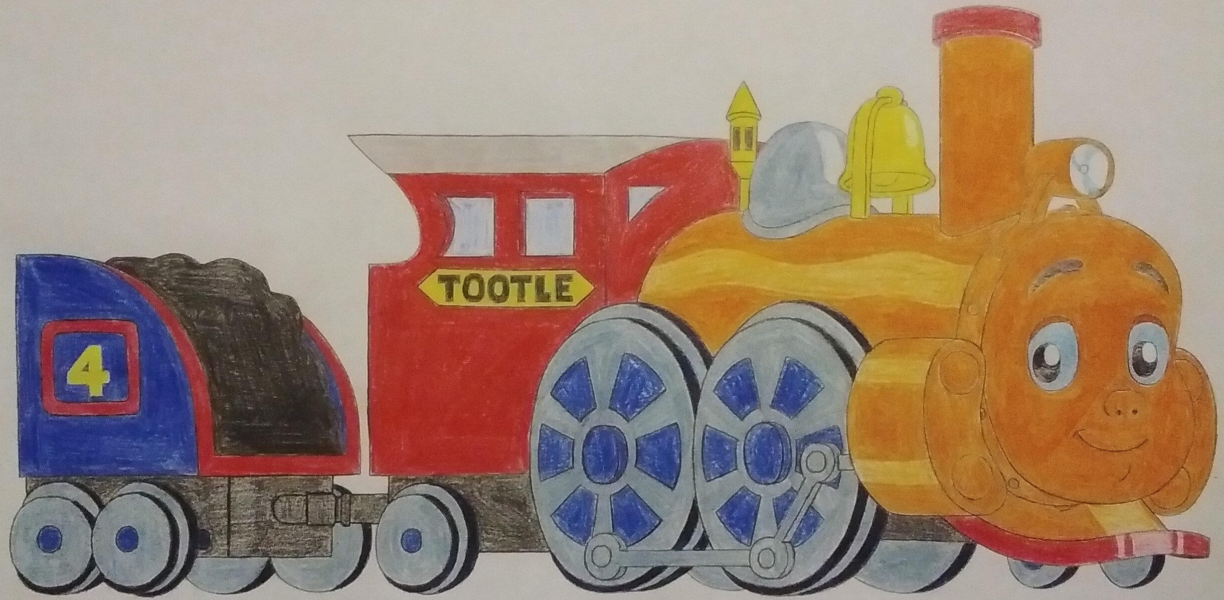 Tootle The Train Front Right Side Color Sketch By 99f5 On DeviantArt tootle-the-train-front-right-side-color-sketch-by-99f5-on-deviantart