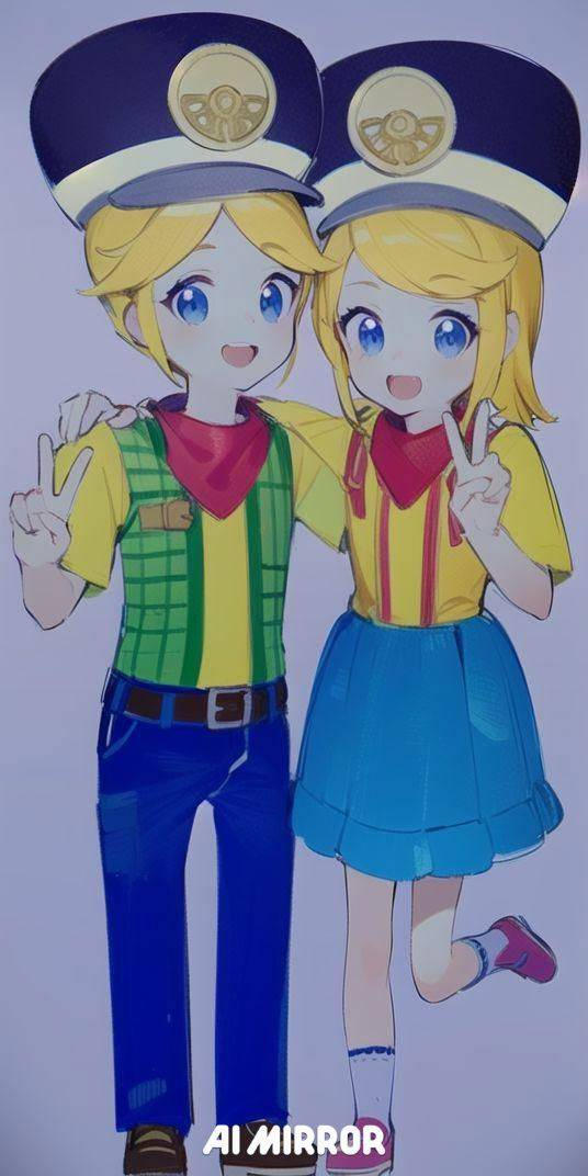 Trunks And Rini Lenny and Rini the Railway Twins (Anime Style) by 99f5 on DeviantArt