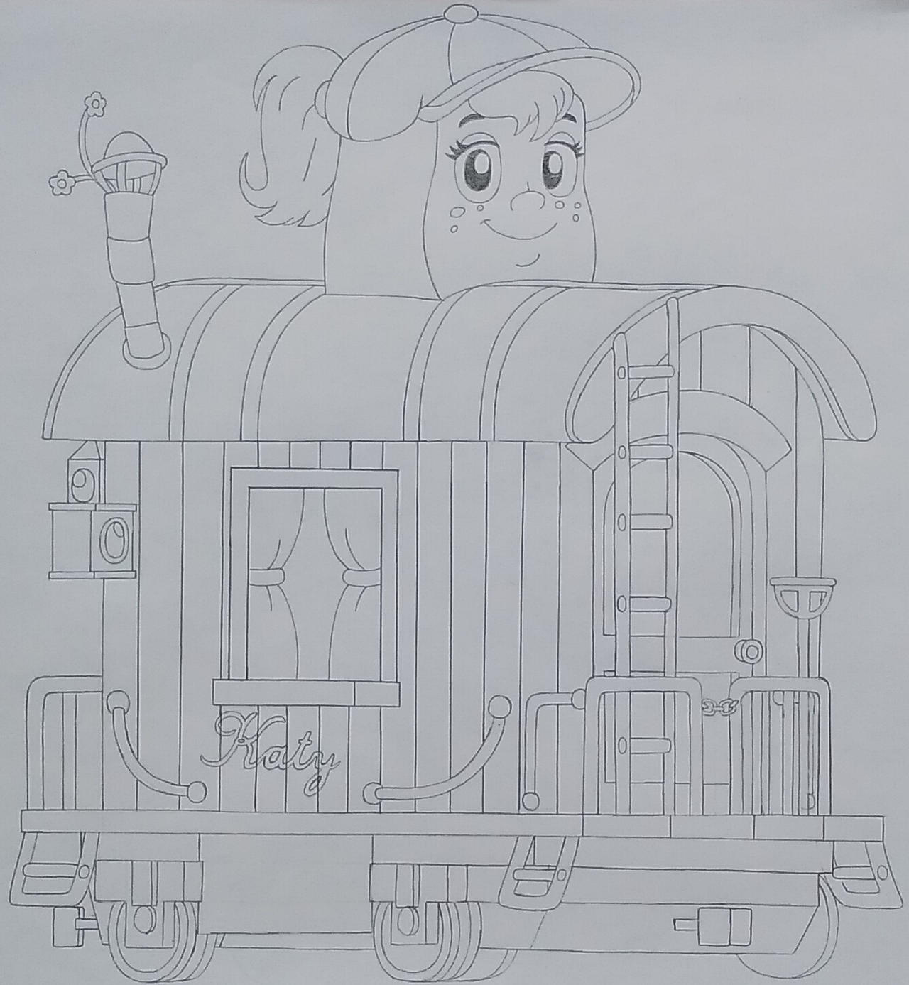 Katy Caboose Redesigned Sketch By 99f5 On DeviantArt katy-caboose-redesigned-sketch-by-99f5-on-deviantart