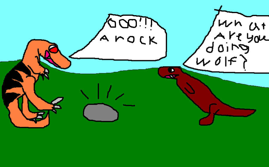 OHHH A ROCK by TheCyborgWolf on DeviantArt
