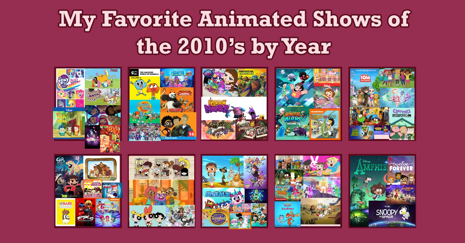 My Favorite Animated Shows Of The 2010 s By Year By StarComedianVEVO On my-favorite-animated-shows-of-the-2010-s-by-year-by-starcomedianvevo-on