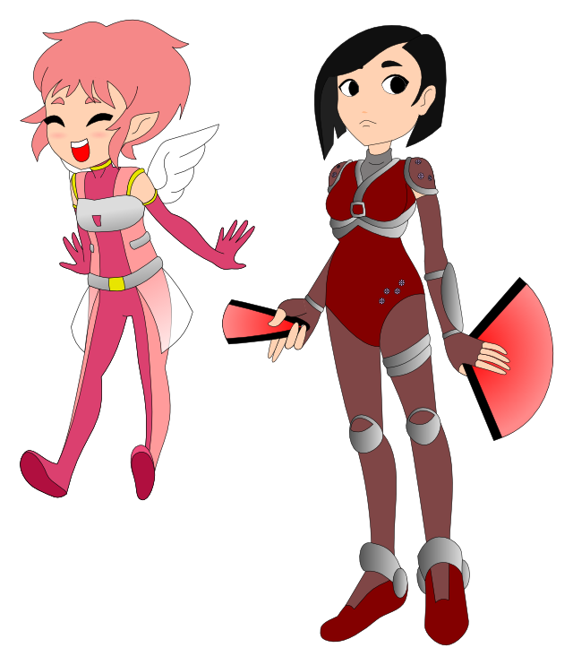 Tiny Aelita and Yumi