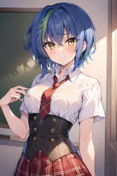 Highschool DxD Xenovia Quarta Highscool Uniform 2