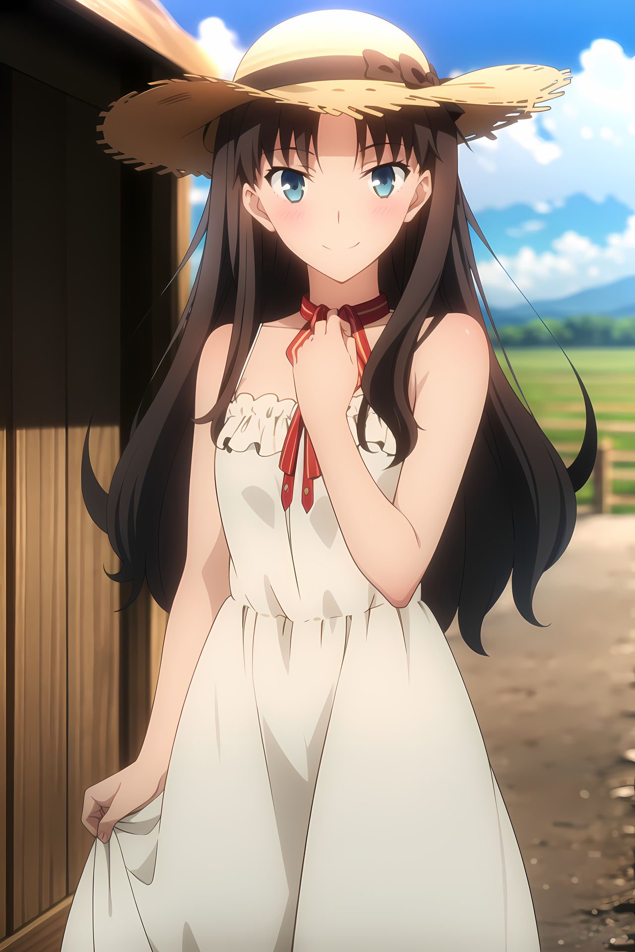 Tohsaka Rin White Sundress By DuckLabz On DeviantArt tohsaka-rin-white-sundress-by-ducklabz-on-deviantart