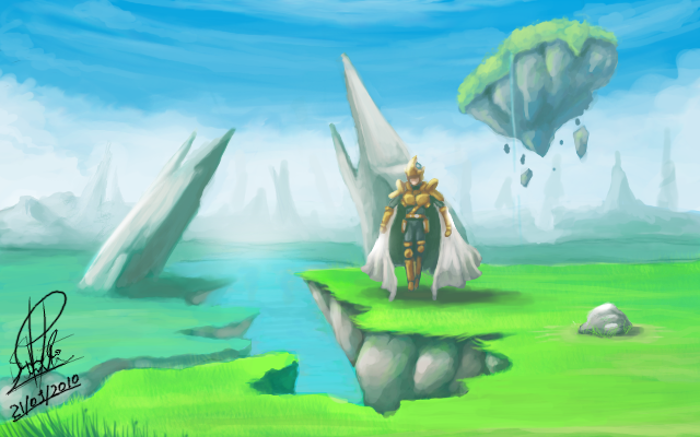 Old Quest in Landscape II