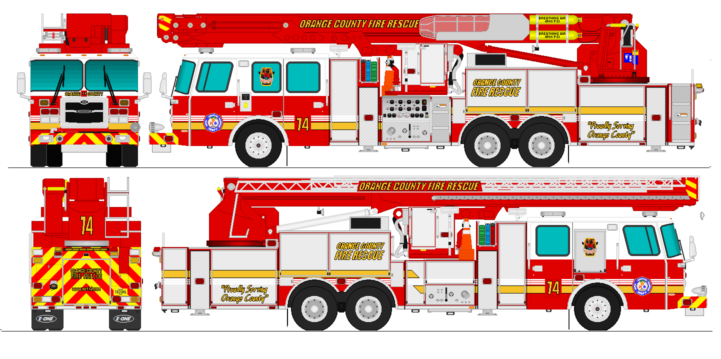 Deviantart Fire Engine Orange County Fl Fire Truck 74 by PRPFD2011 on DeviantArt
