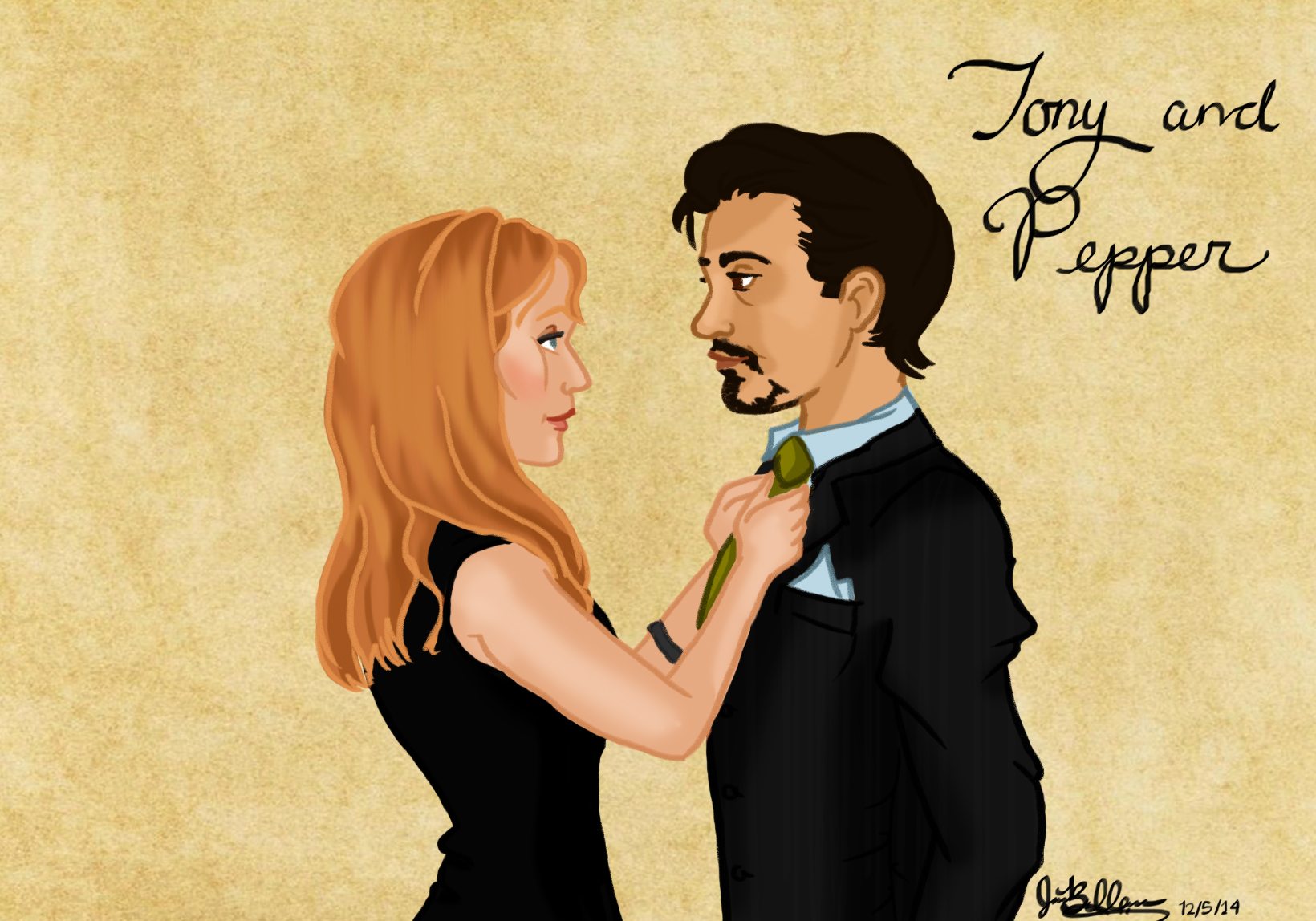Pepper Roney 'Pepperony' - Tony and Pepper by kt-grace on DeviantArt