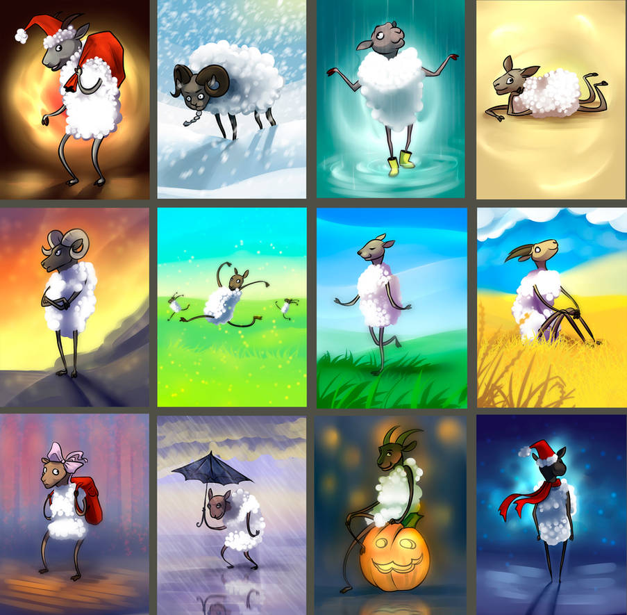Deviantart Carousel Sheep sheeps and goats by Silverbloodwolf98 on DeviantArt