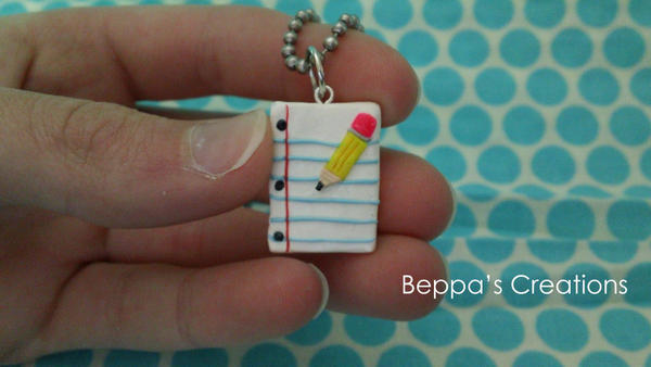 Pencil and Notebook Charm (WITH TUTORIAL!!!)