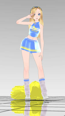 MMD League of Legends Cheerleader Lux