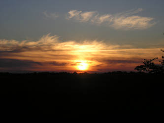 Sunset From A Field