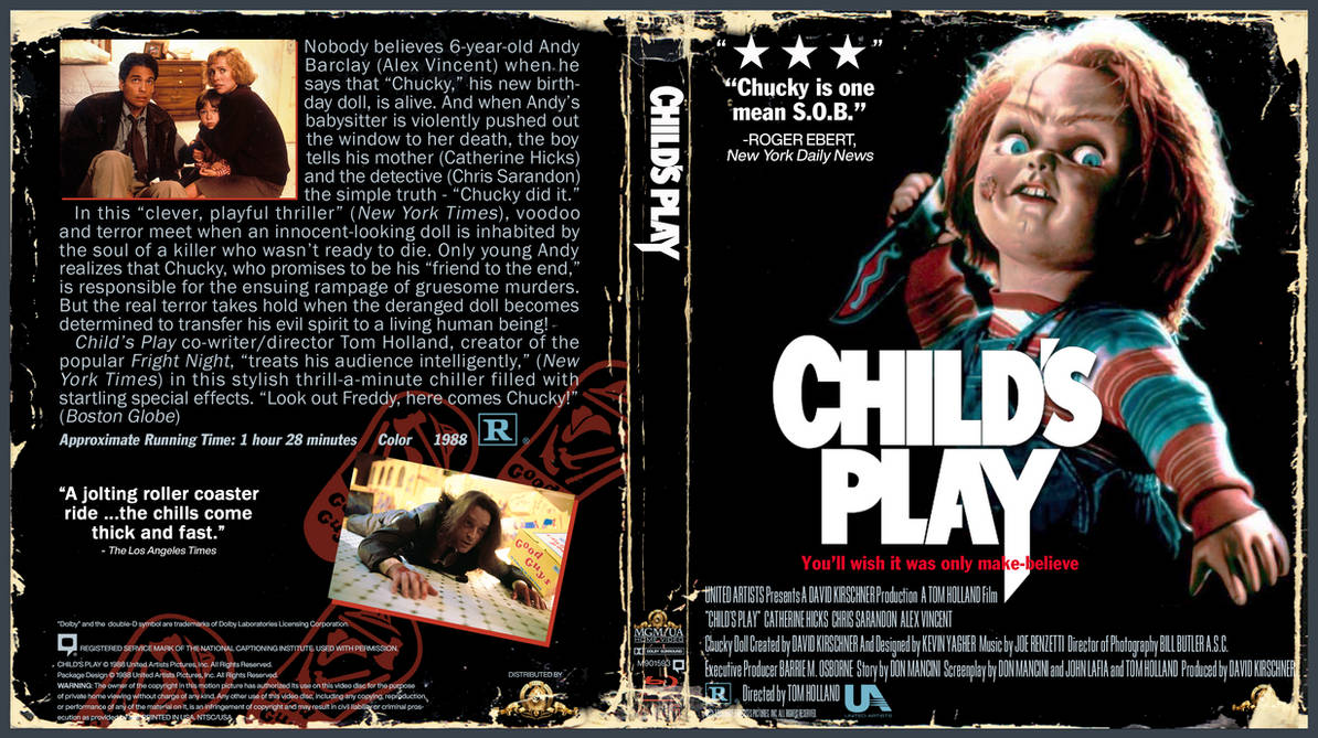 Child's Play VHS style blu ray cover by 13Clerk13 on DeviantArt