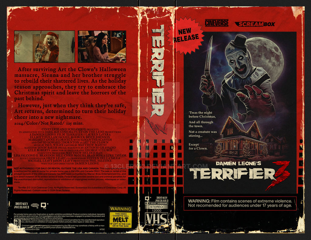 Terrifier 3 VHS by 13Clerk13 on DeviantArt