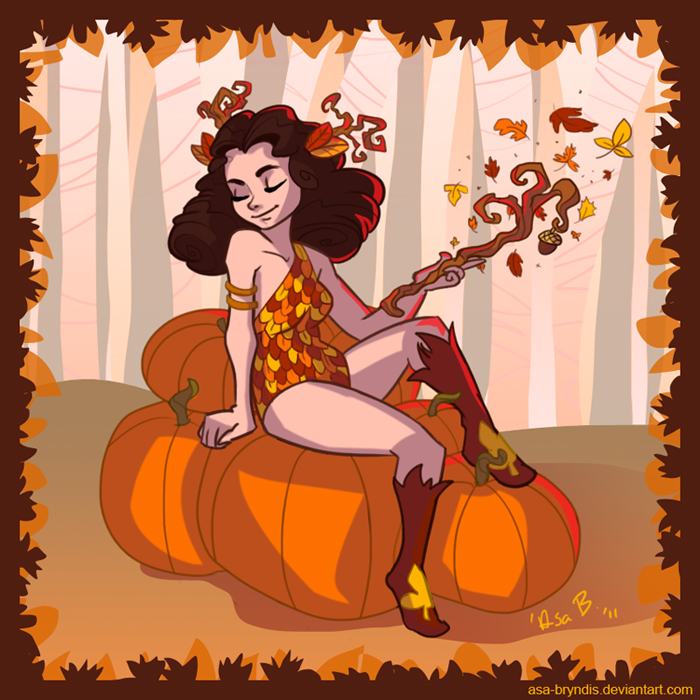 The Fall Faerie by asa-bryndis