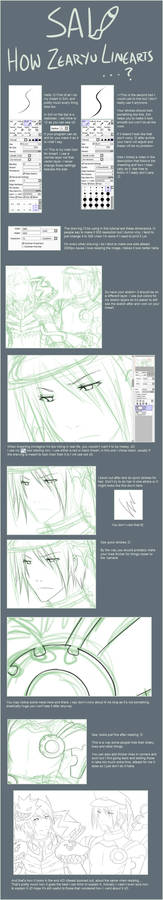 SAI lineart tutorial...ish