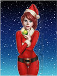 Christmas Elf Girl by LorenzoDiMauro