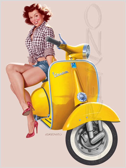 Pinups Love Vespa 2