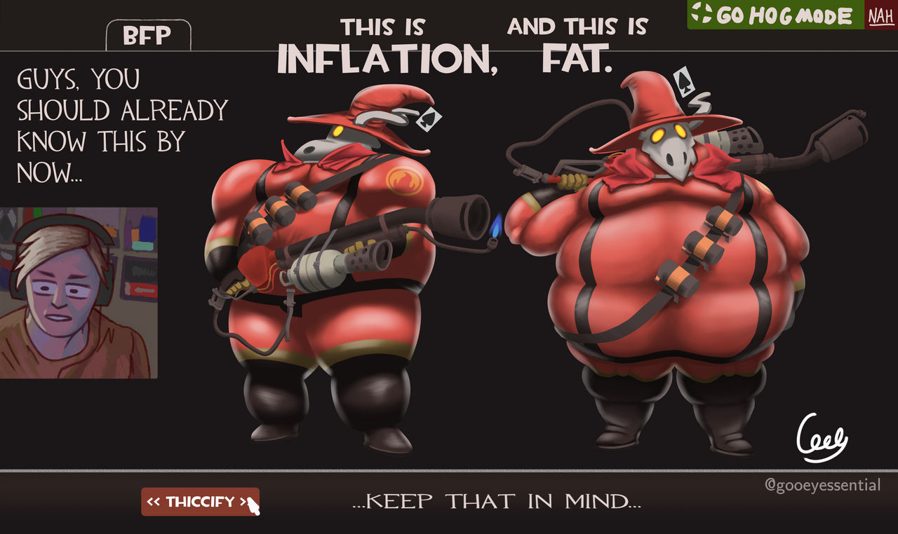 Fat Infktion Pyrocynical difference between inflation and fat by SlopGlop on DeviantArt